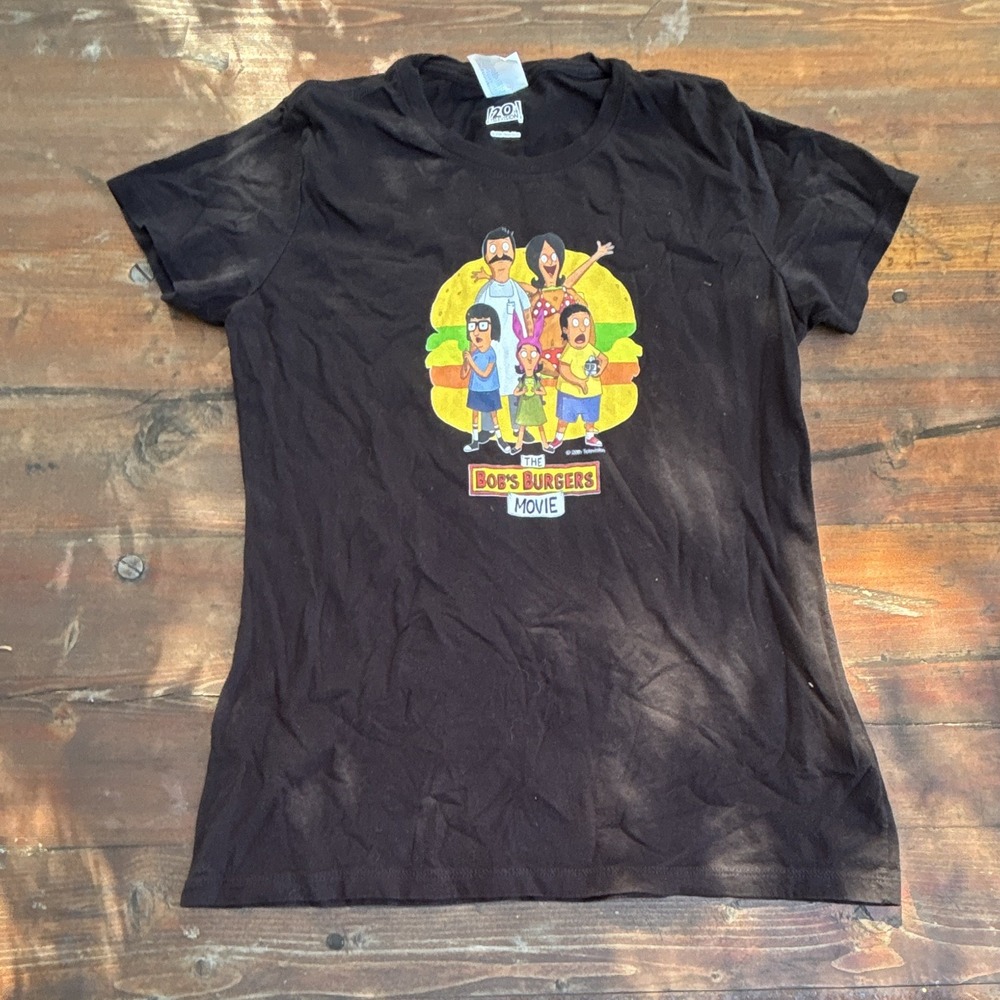 Port & Company The Bob's Burgers Movie Television Graphic T-Shirt Black Size S